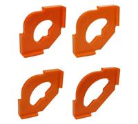 Radius Router Jig Templates 4Pcs Set for DIY Circle Cutting, Adjustable Woodworking Guide Tool for Wood Boards- Orange
