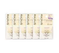 Radius Silk Dental Floss, Natural Biodegradable Floss for Sensitive Gums, PFAS Free, Compostable, Unscented, 30m / 33yd, Pack of 6