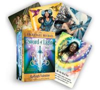 Radleigh Valentine The Archangel Michael Sword of Light Oracle Cards Book in White Radleigh Valentine White
