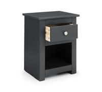 Radley - 1 Drawer Bedside Table - Grey - Wooden - Happy Beds