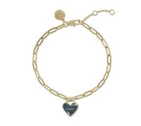 RADLEY 18ct Gold Plated Blue Heart Charm Bracelet