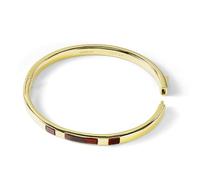 RADLEY 18ct Gold Plated Dark Cherry Resin Bangle