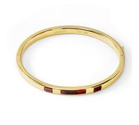 Radley 18ct Gold Plated Dark Cherry Resin Bangle