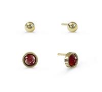 Radley 18ct Gold Plated Dark Cherry Twinpack Earrings
