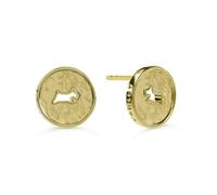 Radley 18ct Gold Plated Dog Cut Out Studded Earrings
