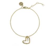 RADLEY 18ct Gold Plated Heart and Pearl Charm Bracelet