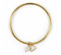 Radley 18ct Gold Plated Heart and Pearl Charms Bangle