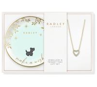 Radley 18ct Gold Plated Heart Necklace & Trinket Tray Set
