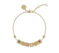 RADLEY 18ct Gold Plated Multi Colour Enamel 5 Cube Bracelet