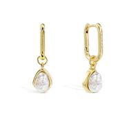 Radley 18ct Gold Plated Pearl Drop Hoop Earrings
