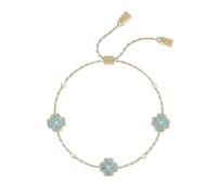RADLEY 18ct Gold Plated Turquoise Heart Flower Friendship Bracelet