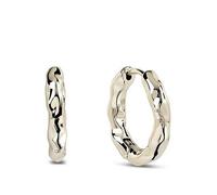 Radley Women's 18ct Gold Plated Hammer Hoop Earrings