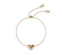 Radley 18ct Yellow Gold Plated Hammered Heart Friendship Bracelet
