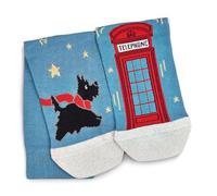 RADLEY 1pk Festive Dog Socks in Boathouse Blue