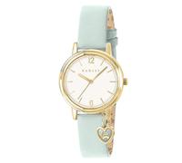 RADLEY 27mm Gold Plated Deco Green Leather Strap with Charm
