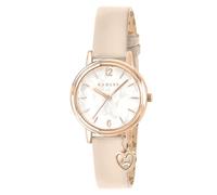 RADLEY 27mm Rose Gold Plated Oatmilk Leather Strap with Charm