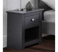 Radley Bedside Cabinet - 1 Drawer - Dark Grey