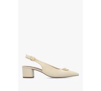 RADLEY Bliss Crescent Salt Leather Block Heeled Sling Backs Size: 38,