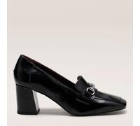 Radley Burlington Mews Heeled Saddle Loafer BLACK SIZE 4