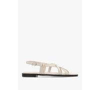 RADLEY Calvert Way Salt Leather Artisan Sandals Size: 40, Colour: Whi