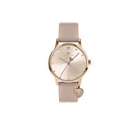 Radley Cobweb Leather Heart Charm Watch Pink