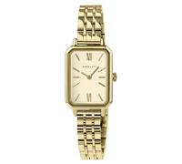 Radley Compton Street Rectangle Champagne Dial Gold Tone Stainless Steel Watch