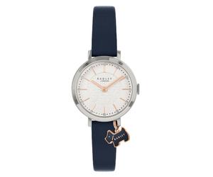 Radley Crystal Women's White Dial Blue Leather Strap Watch