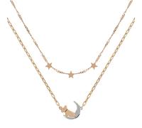 Radley London Ladies 18ct Rose Gold Plated Two Tone Dog in Moon Necklace