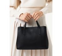 Radley female Dukes Place Icon Leather Grab Bag - Black, Black,Tan