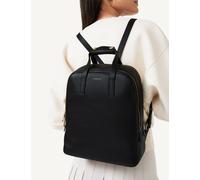 Radley female Dukes Place Icon Leather Zip Backpack - Black, Black