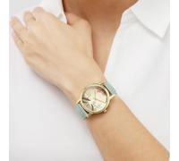 Radley Gold Plated Artichoke Green Leather Strap Watch