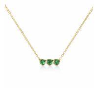 Radley Gold Plated Sterling Silver Triple Heart Necklace
