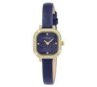 RADLEY Gold Plated Stone Set Case Ink Navy Leather Strap Watch RY21886