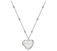 Radley Heart Locket Necklace for Ladies with Silver Plated Bobble Chain