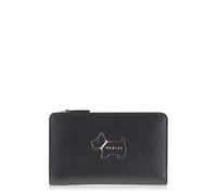 RADLEY Heritage Dog Outline Leather Medium Zip Top Purse in Black RRP £65.00