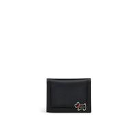 RADLEY Heritage Lane Small Leather Card Holder - Black - Compact Bifold Wallet with 3 Card Slots + ID Window