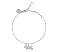 Radley Ladies Polished Silver Plated Jumping Dog Bracelet RYJ3145