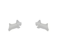 RADLEY Ladies Polished Silver Plated Sterling Silver Jumping Dog Stud Earrings RYJ1223, One Size