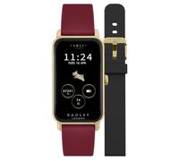 RADLEY Ladies Series 21 Smart Cranberry Red Lozenge Silicone Strap Watch with Interchangeable Black Strap