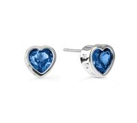 Radley Ladies Silved Plated Blue Stone Heart Stud Earrings RYJ1307