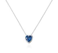 RADLEY Ladies Silver Plated Blue Heart Stone Necklace RYJ2387