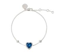 RADLEY Ladies Sterling Silver Blue Stone Heart Bracelet RYJ3219