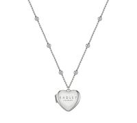 Radley Silver Plated Bobble Chain Heart Locket Necklace