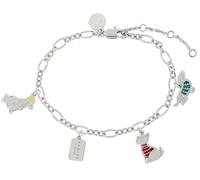 Radley Ladies Silver Plated Winter Dog Charm Bracelet RYJ3127S