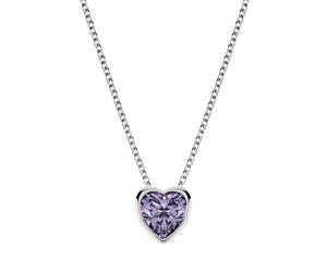 RADLEY Ladies Sterling Silver Light Amethyst Heart Necklace RYJ2201, One Size