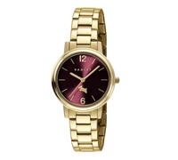 RADLEY Ladies Tokyo Gold Plated Dark Cherry Dial Stainless Steel Bracelet Watch