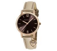 RADLEY Ladies Tokyo Rose Gold Plated Porcini Leather Strap Watch