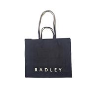 RADLEY Large Black Double handle Canvas Tote Bag in Black