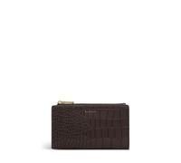 Radley Leather Coin Street Faux Croc Purse Dark Brown