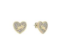 Radley London 18ct Gold Plated Pav© Stone Heart Earrings Gold